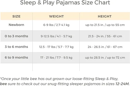 Vista 5 de Burts Bees Baby - Pijama de una pieza de 100 algodón orgánico con cremallera frontal mameluco de bebé para dormir Sleep and Play Pijama 100 algodón