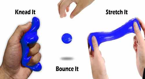Vista 3 de Shark Snot Therapy Putty - Divertida masilla de alivio del estrés de humor de tiburón para adultos, masilla de escritorio azul novedosa para amantes