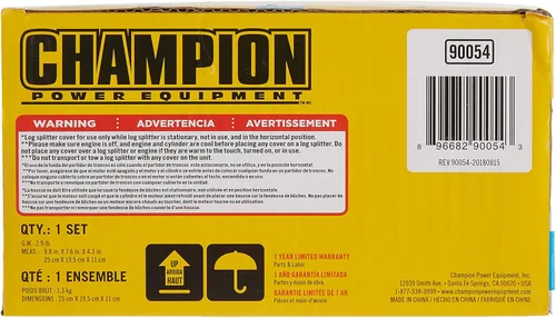 Vista 3 de Champion - Cubierta de almacenamiento resistente a la intemperie para divisores de troncos de 15 a 27 toneladas
