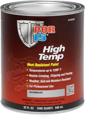 Vista 6 de POR-15 44316 puntura de alta temperatura de aluminio - 8 onzas líquidas