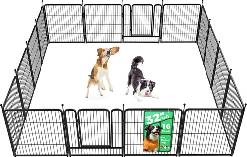 Vista 87 de FXW Rollick - Corralito para perros para patio, campamento con casa rodante, patentado, 24 pulgadas, 2 paneles Fácil instalación, resistente