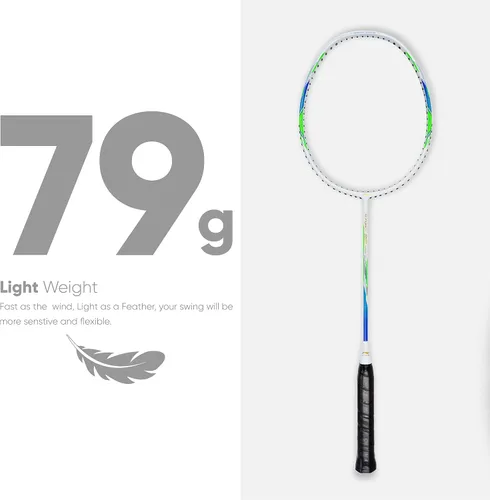 Vista 7 de Li-Ning G-Force Superlite 3700 - Raqueta de bádminton de fibra de carbono con cubierta completa