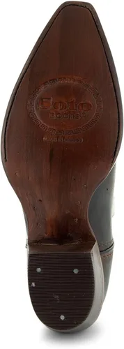 Vista 7 de Soto Boots Botas vaqueras de cuero Cheyenne para mujer, botas vaqueras hechas a mano de cuero genuino para mujer M50041