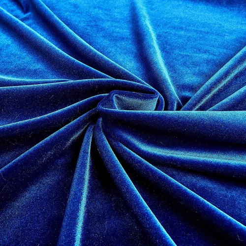 Vista 31 de Valentina Textile Inc La tela de terciopelo elástico mide 58/60 pulgadas de ancho (1 yarda, azul bebé)