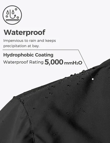 Vista 5 de Wantdo - Chamarra impermeable de esquí 3 en 1 para hombre, abrigo acolchonado para nieve