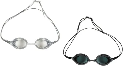 Vista 21 de Sporti Gafas de natación unisex para adultos, gafas de natación antivaho para hombres y mujeres, resistentes a roturas, correas dobles, varios