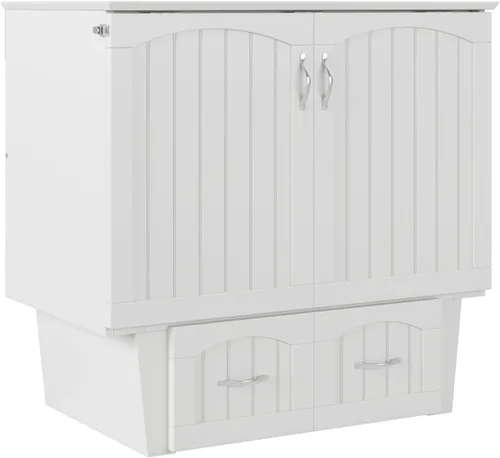 Vista 9 de Atlantic Muebles natucket Murphy cama Pecho, Madera Noble, Blanco