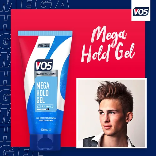 Vista 4 de VO5 Gel de peinado Mega Hold (6.8 fl oz)