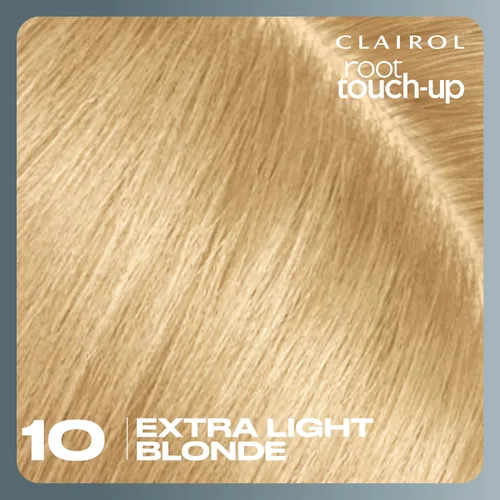 Vista 10 de Clairol Root Touch-Up de Nice'n Easy Tinte Permanente para el Cabello, 10 Rubio Extra Claro, Paquete de 1
