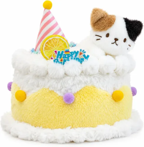 Vista 7 de Gato de peluche de estilo gótico, juguetes de peluche de zombis, muñeca de felpa suave de gato, adorable regalo de animal tapado para niños