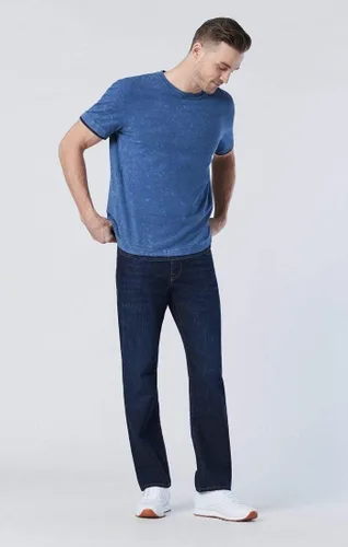 Vista 6 de Mavi Matt Mid Rise Pantalones vaqueros relajados de pierna recta para hombre
