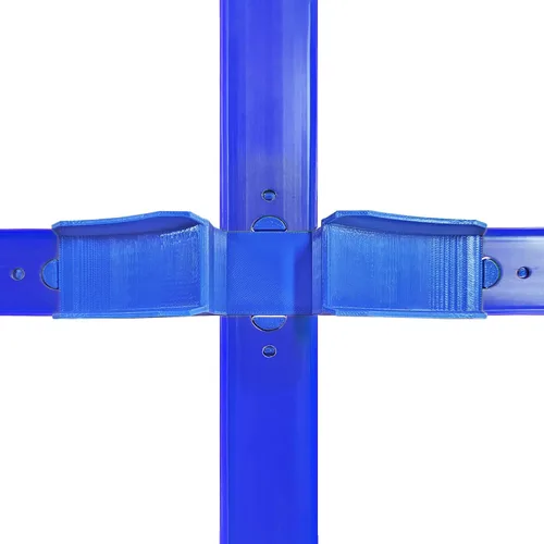 Vista 4 de Conectores de pista de carreras de forma cruzada con rampa compatibles con Piezas constructoras de pistas, pista de salto