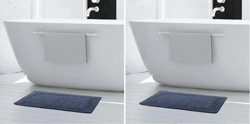 Vista 16 de French Connection Stonewash - Alfombra de baño de mezcla de algodón, 20 x 34 pulgadas, color marfil