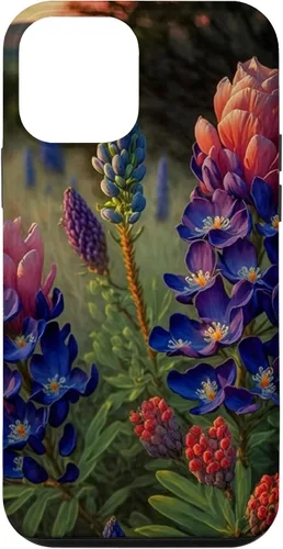 Vista 16 de Texas Rose Colored Bluebonnets Case for iPhone 17