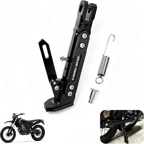 Vista 18 de Soporte de patas de motocicleta universal de aleación de aluminio de alta calidad, ajustable, para motocicleta, scooter, soporte de trípode
