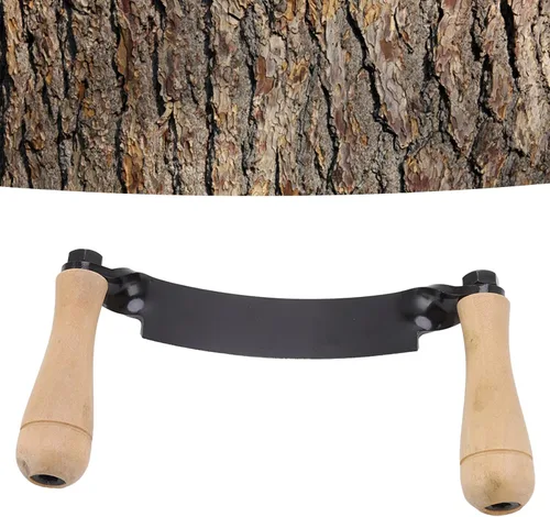 Vista 3 de Fdit HRC 30 Cuchillo curvo de acero de tungsteno duradero, herramienta de afeitado curvada, herramienta de descortezado para carpintería, cuchillo