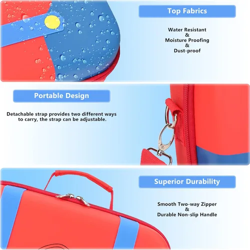 Vista 4 de Dronside Funda de transporte para Nintendo SwitchSwitch modelo OLED (2021) Bolsa de mensajero portátil de almacenamiento duro para Nintendo Switch