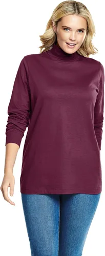 Vista 12 de Camisa algodón, cuello de tortuga, talla grande, Perfecta, para mujer. Banana