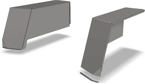 Vista 3 de Motobilt High Clear Rear Inner Quarter panel para TJ