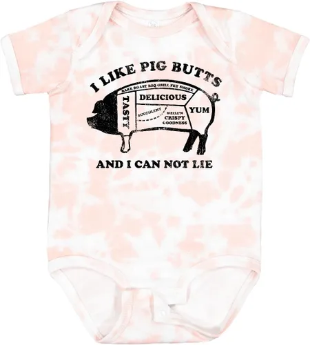 Vista 18 de inktastic Body para bebé I Like Pig Butts Blanco