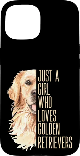Vista 6 de Cute Golden Retriever - Just a Girl who Loves Goldens Case for iPhone 17
