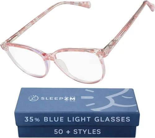 Vista 17 de Sleep ZM Blue Light Blocking & Light Sensitivity Glasses - 8 Lens Types for Comfort, Relaxation, Sleep & Relief - 50+ Styles