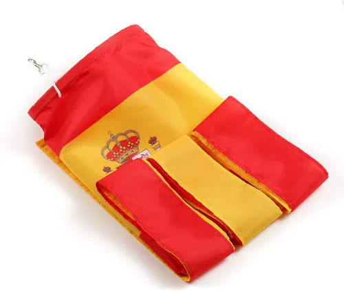 Vista 6 de Paquete de 2 calcetines de viento con bandera española de España para patio y jardín, para colgar en el porche delantero, impermeables, adecuados
