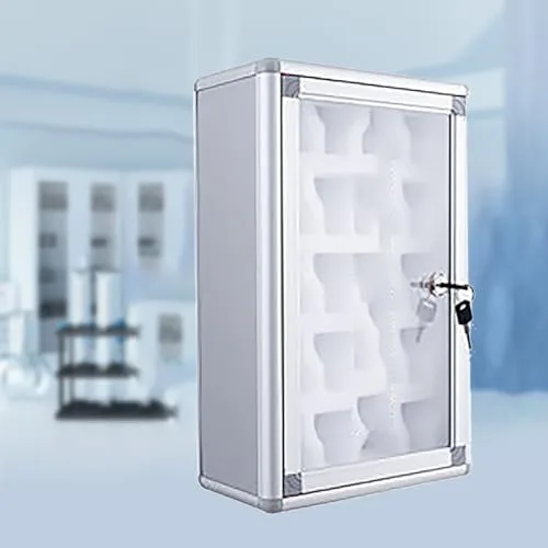 Vista 6 de Cell Phone Watch Lock Box - Aluminum Alloy Safe Jail with 20/40/60 Slots for Office & School Security, Space-Saving Organizer for Smartwatches &