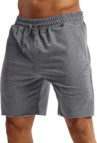 Vista 9 de Ouber Pantalones cortos de entrenamiento de gimnasio de 7 pulgadas para hombre, pantalones cortos de entrenamiento para culturismo, correr