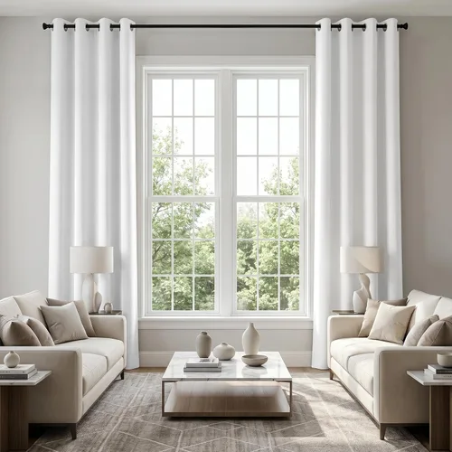 Vista 42 de KOUFALL Cortinas de Baño Aqua para Ventana, Juego de 2 Paneles Decoración Costera Cortinas Cortas Opacas para Ventana Pequeña de Cocina Puerta
