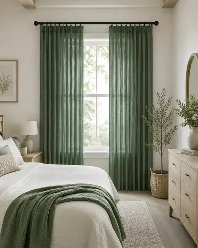 Vista 10 de PONY DANCE Cortinas plisadas de lino rosa de 96 pulgadas de largo para dormitorio, cortinas gruesas con pestaña trasera para sala de estar con 16