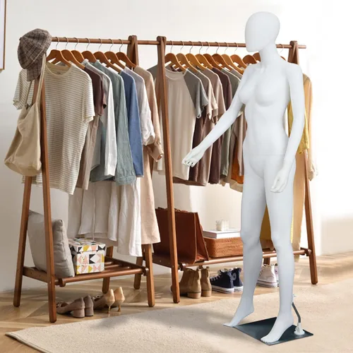 Vista 9 de Maniquí femenino con forma de vestido en exhibición - Maniquí completo ajustable y desmontable de 69 pulgadas, torso de maniquí para costura