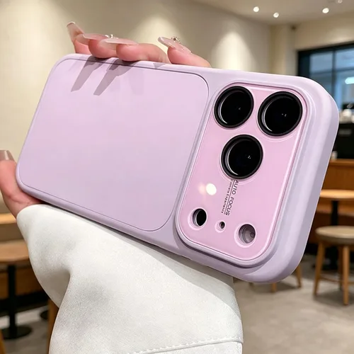 Vista 17 de Funda de silicona líquida para iPhone 17 Pro Max equipada con película protectora de lente, anticolisión suave al tacto y resistente a las manchas