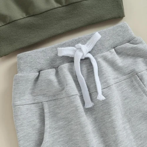 Vista 6 de Conjunto de ropa de 2 piezas para bebés y niños pequeños para otoño e invierno