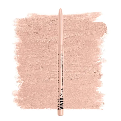 Vista 12 de NYX Maquillaje Profesional Lápiz de ojos mecánico, Mecánico rico vívido, Delineador retráctil cremoso - Deslumbrante ámbar, Delineador dorado