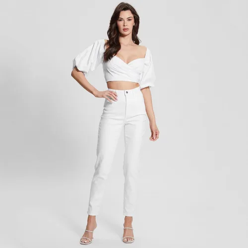 Vista 4 de GUESS Camiseta corta con hombros descubiertos para mujer