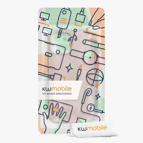 Vista 7 de kwmobile Funda de silicona TPU compatible con Apple iPhone 13 Pro Max, funda magnética, compatible con MagSafe, color rosa polvoriento