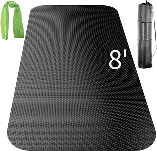 Vista 8 de Alfombra Grande de Ejercicio, Alfombra de Equipo de Ejercicio, Alfombra para Caminadora, Alfombra para Bicicleta de Ejercicio, Alfombras