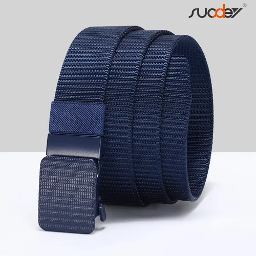 Vista 5 de SUOSDEY Cinturones de nylon para hombres Cinturón táctico militar de la web hebilla de metal resistente 1.5 pulgadas