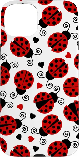 Vista 9 de Carcasa para iPhone 17 de mariquitas y corazones