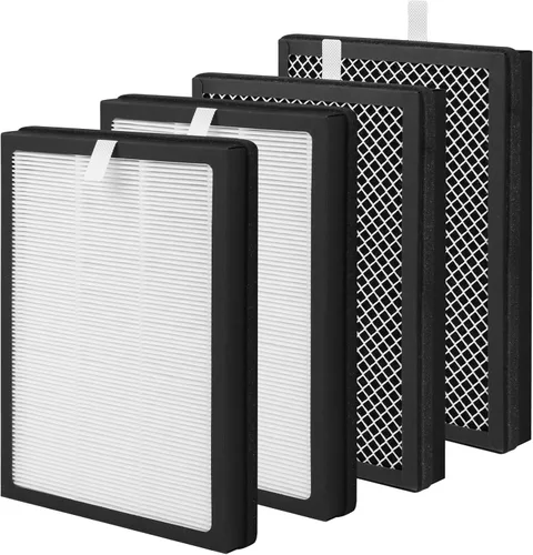 Vista 7 de Paquete de 2 filtros de repuesto CAP-500FPK compatibles con purificador de aire Cuisinart CAP-500FPK, filtración 3 en 1