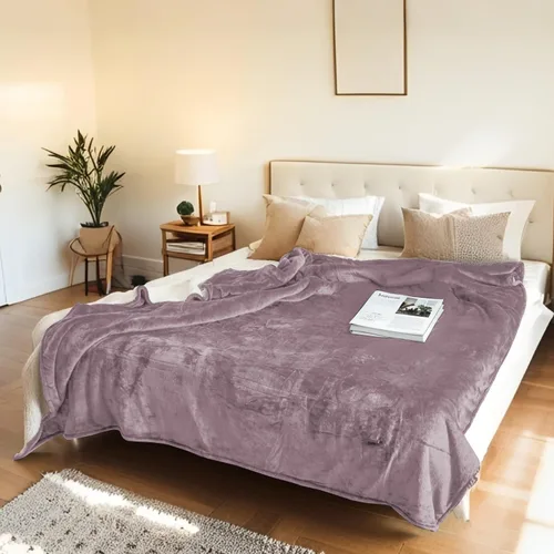 Vista 18 de Manta térmica eléctrica tipo throw tamaño 50"x60" - Tela de franela y sherpa de doble cara, 6 ajustes de calor y 3 horas de apagado automático