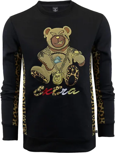 Vista 2 de SCREENSHOT APPLIQUE F11966 Premium Fleece Streetwear Chenille EMB Crew Neck Sweatshirt - Classic Fit