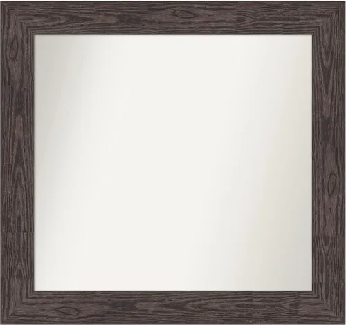 Vista 14 de Amanti Art Espejo personalizado, espejo de baño negro puente, espejo de pared o espejo de tocador de baño sobre el fregadero (26 x 26 pulgadas)