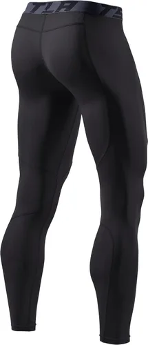 Vista 9 de TSLA - Pantalones de compresión térmica para hombres, calzas deportivas para correr, ropa base de invierno