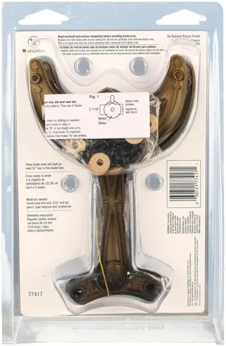 Vista 5 de Westinghouse 7741700 - Brazos de repuesto de 52 pulgadas con acabado de bronce aceitado, paquete de cinco
