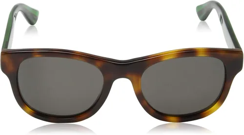 Vista 2 de Gucci GG0003S 003 - Lentes de sol cuadrados brillantes Havana GG0003S categoría 3 tamaño 5, HavanaVerde