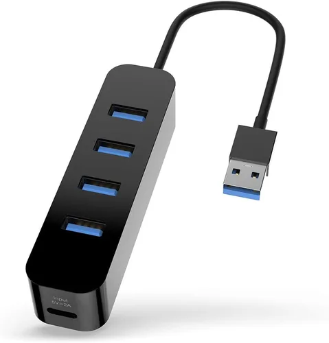 Vista 9 de Upgrow Hub USB 3.0 de 4 puertos USB con divisor USB de 5 Gbps para portátil MacBook Mac Pro Mac mini iMac Surface Pro XPS PC Flash Drive Mobile Negro
