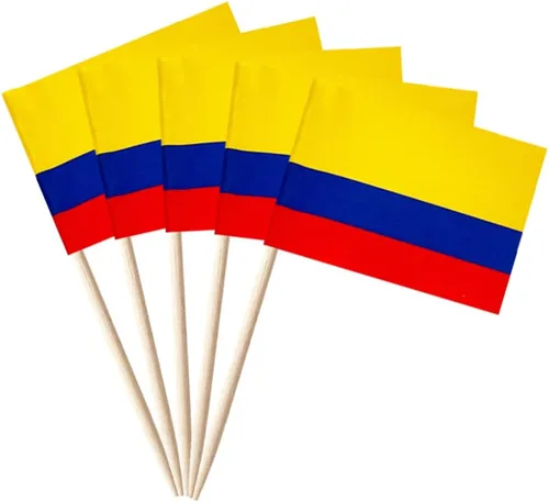 Vista 47 de stidsds 100 banderas de Antigua y Barbuda con palillos de dientes de Antigua y Barbuda, mini adornos pequeños para cupcakes de Antigua y Barbuda