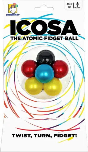 Vista 3 de Brainwright - ICOSA - La Pelota Fidget Atómica - ¡Gira, Voltea, Fidgetea!